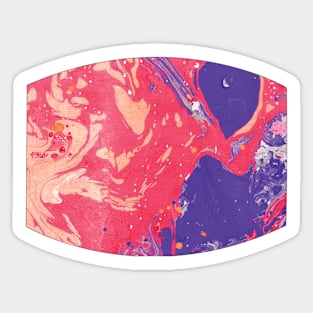 Sunset Marble Swirl Sticker